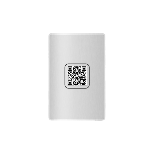 Custom BioPvc Card with NFC-Winter White - Image 2