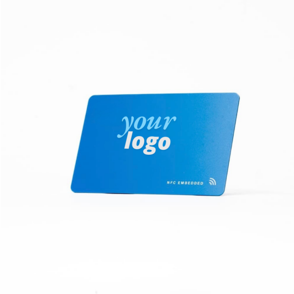 Custom BioPvc Card with NFC-Sky Blue