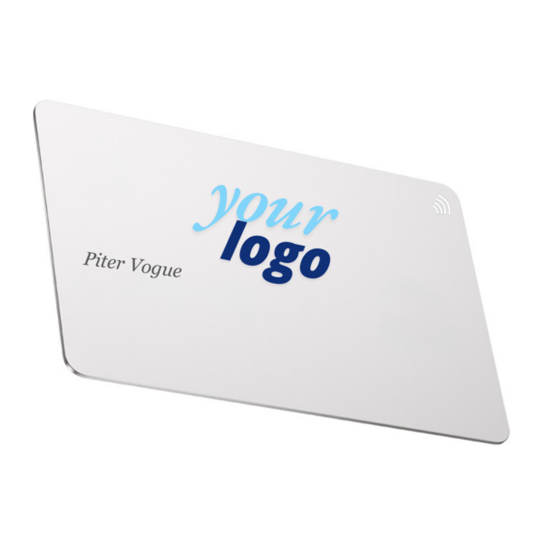 Custom BioPvc Card with NFC-Winter White