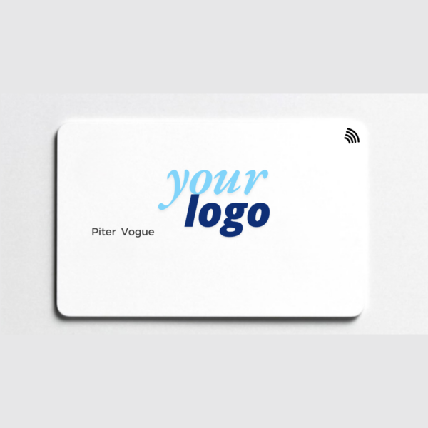 Custom BioPvc Card with NFC-Winter White - Image 3